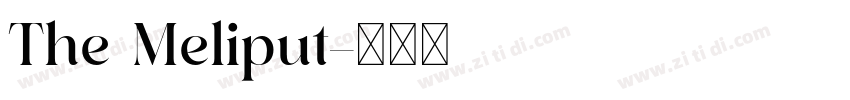 The Meliput字体转换